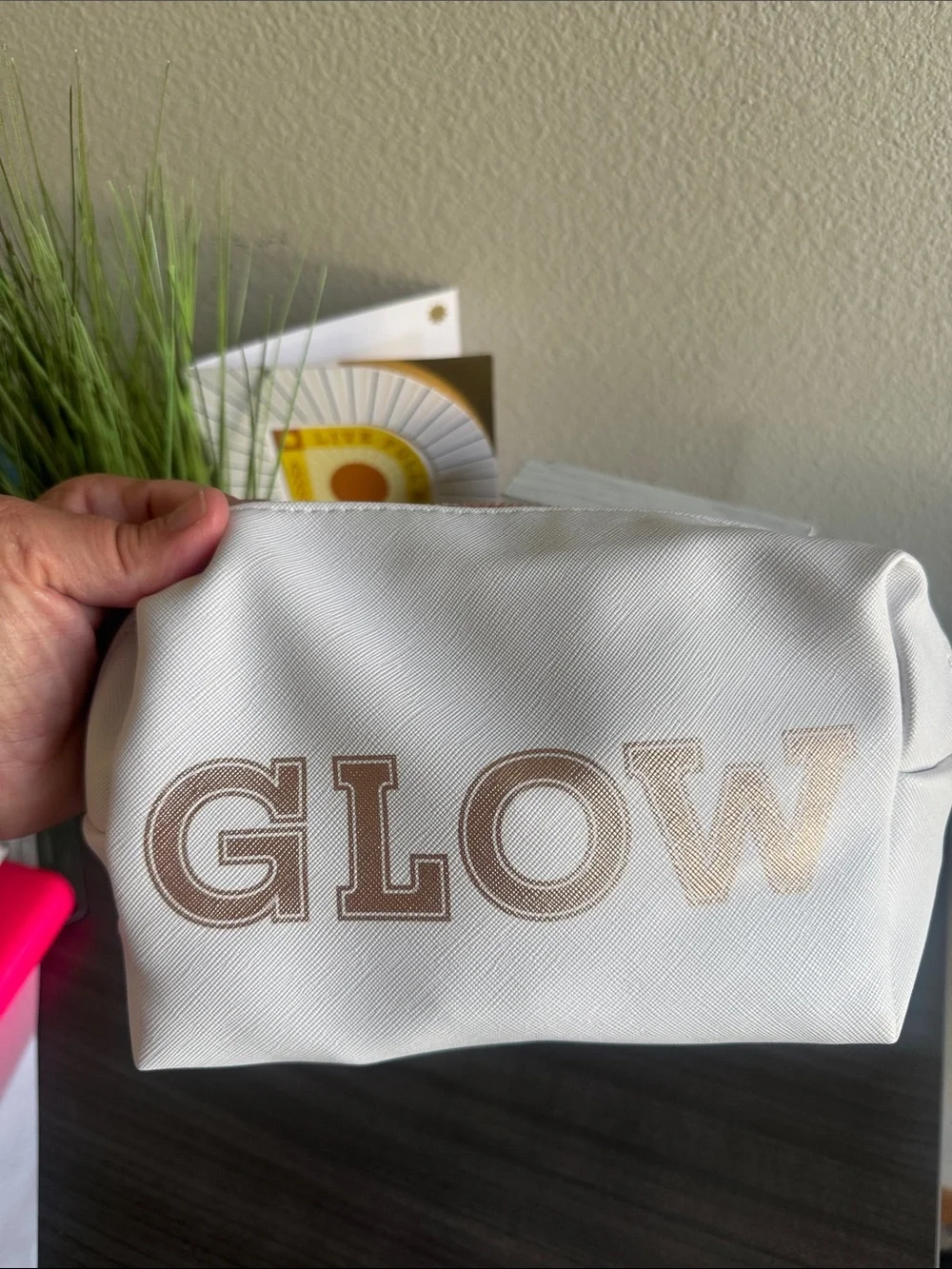 NuSkin Nutricentials Women's trial/trave size Skincare Set with GLOW makeup bag.